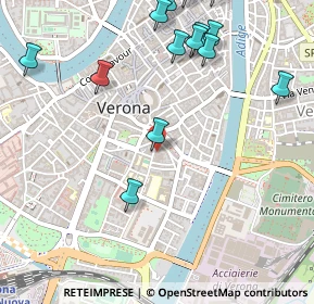 Mappa Via Tezone, 37122 Verona VR, Italia (0.65214)