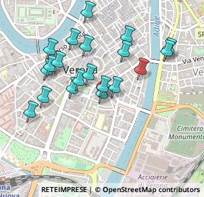 Mappa Via Tezone, 37122 Verona VR, Italia (0.4475)