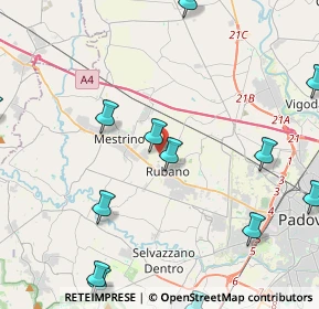 Mappa Via Geremia, 35030 Rubano PD, Italia (6.23867)