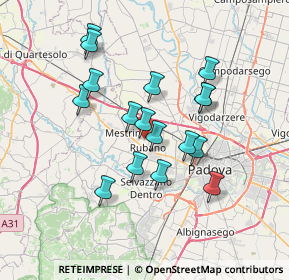 Mappa Via Geremia, 35030 Rubano PD, Italia (6.19412)