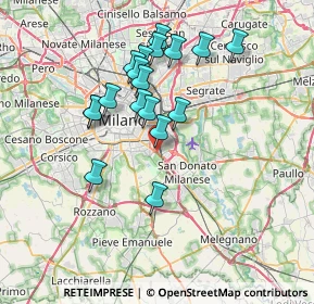 Mappa Via Paolo Pallia, 20139 Milano MI, Italia (6.51111)