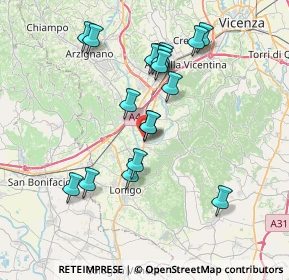 Mappa Via Antonio Meucci, 36040 Sarego VI, Italia (7.06833)