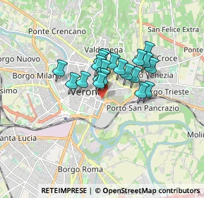 Mappa Via Macello, 37121 Verona VR, Italia (1.1475)
