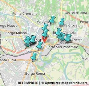 Mappa Via Macello, 37121 Verona VR, Italia (1.334)