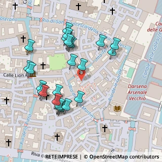 Mappa Campo de le Gate, 30122 Venezia VE, Italia (0.10833)