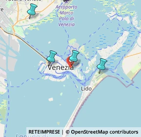 Mappa Campo de le Gate, 30122 Venezia VE, Italia (6.7235)