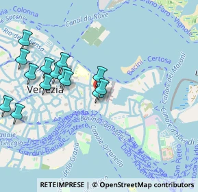Mappa Campo de le Gate, 30122 Venezia VE, Italia (1.03)