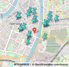 Mappa Vicolo Oratorio, 37121 Verona VR, Italia (0.425)
