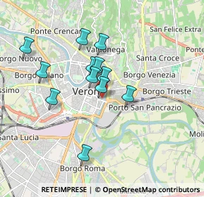 Mappa Via Lastre, 37121 Verona VR, Italia (1.49667)