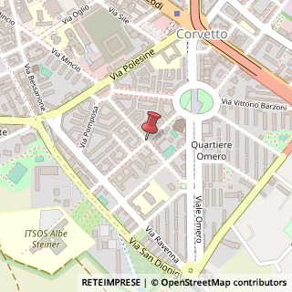 Mappa Via dei Cinquecento,  5, 20139 Milano, Milano (Lombardia)