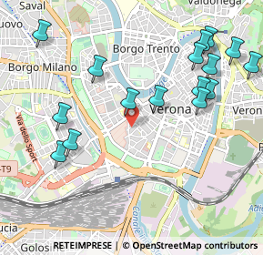 Mappa Via Calcirelli, 37122 Verona VR, Italia (1.17063)