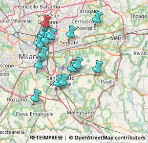 Mappa Strada Vicinale Biassano, 20068 Peschiera Borromeo MI, Italia (7.05625)
