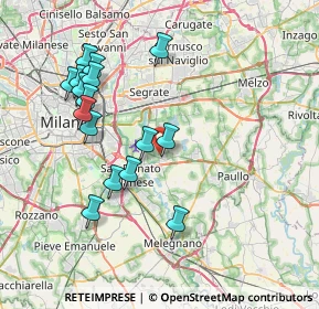 Mappa Strada Vicinale Biassano, 20068 Peschiera Borromeo MI, Italia (7.71625)