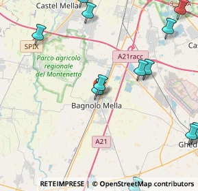 Mappa Via Achille Grandi, 25021 Bagnolo Mella BS, Italia (6.55875)