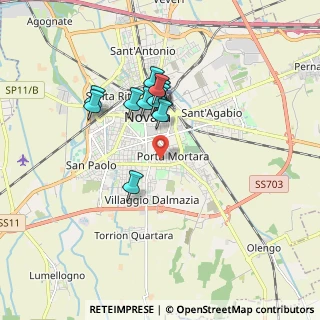 Mappa Via Isonzo, 28100 Novara NO, Italia (1.46)