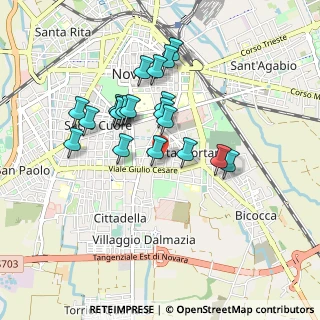 Mappa Via Isonzo, 28100 Novara NO, Italia (0.77)