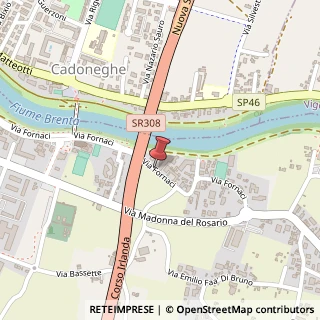 Mappa Via Fornaci, 214, 35129 Padova, Padova (Veneto)
