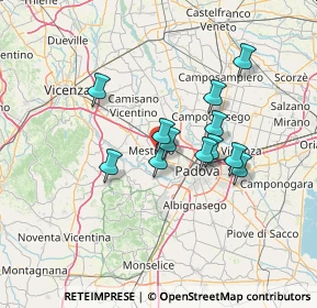 Mappa Via Udine, 35035 Mestrino PD, Italia (10.64333)