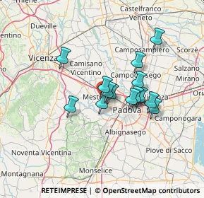 Mappa Via Udine, 35035 Mestrino PD, Italia (10.08)