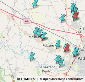 Mappa Via Udine, 35035 Mestrino PD, Italia (5.156)