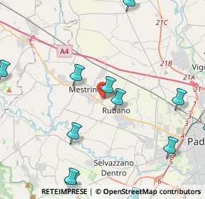 Mappa Via Udine, 35035 Mestrino PD, Italia (5.79462)