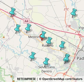 Mappa Via Udine, 35035 Mestrino PD, Italia (4.43091)