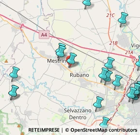 Mappa Via Udine, 35035 Mestrino PD, Italia (5.8595)