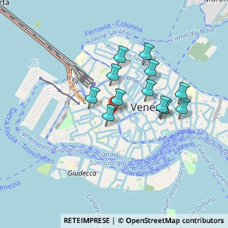 Mappa Calle de Dona Onesta, 30123 Venezia VE, Italia (0.7425)