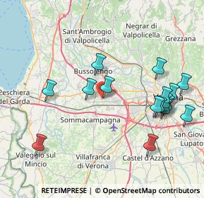 Mappa Via Emilia, 37060 Lugagnano VR, Italia (8.60938)