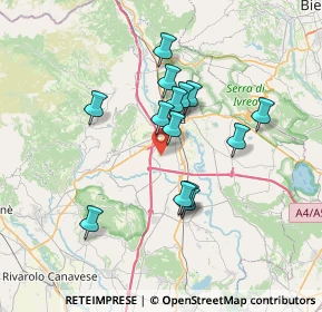 Mappa 10018 Pavone Canavese TO, Italia (5.86)