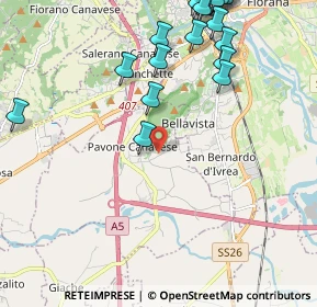 Mappa 10018 Pavone Canavese TO, Italia (2.794)