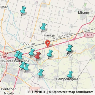 Mappa Via del Grano, 30030 Pianiga VE, Italia (4.95154)