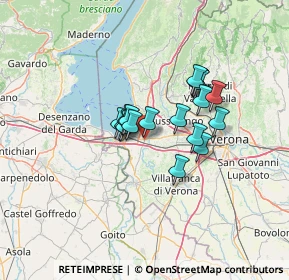 Mappa Via Italia, 37014 Castelnuovo del Garda VR, Italia (9.35556)