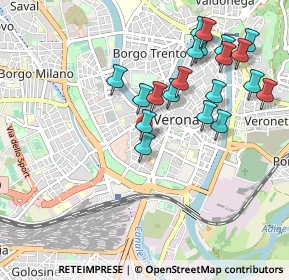 Mappa Via Luigia Poloni, 37122 Verona VR, Italia (1.0015)