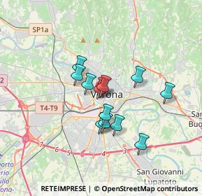 Mappa Via Luigia Poloni, 37122 Verona VR, Italia (2.49583)