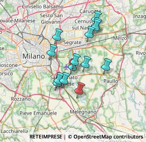 Mappa Via XXV Aprile, 20068 Milano MI, Italia (5.57071)