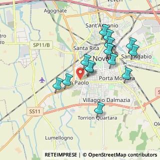 Mappa Via Firenze, 28100 Novara NO, Italia (1.76867)