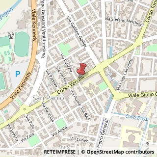 Mappa Corso Vercelli, 30, 28100 Novara, Novara (Piemonte)