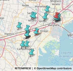 Mappa Via Parma, 30034 Mira VE, Italia (7.43)