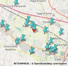 Mappa Via Cesare, 35030 Rubano PD, Italia (2.3045)