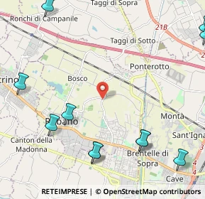Mappa Via Cesare, 35030 Rubano PD, Italia (3.06273)