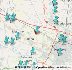 Mappa Via Cesare, 35030 Rubano PD, Italia (6.183)