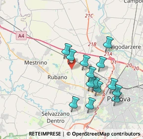 Mappa Via Cesare, 35030 Rubano PD, Italia (3.51214)