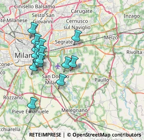 Mappa Via Monti Vincenzo, 20068 Peschiera Borromeo MI, Italia (7.32333)