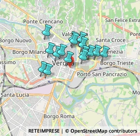 Mappa Via Pallone, 37121 Verona VR, Italia (1.17688)