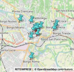 Mappa Via Pallone, 37121 Verona VR, Italia (1.24364)