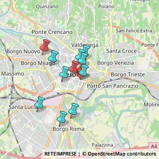Mappa Via Pallone, 37121 Verona VR, Italia (1.44818)