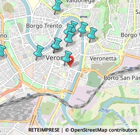Mappa Via Pallone, 37121 Verona VR, Italia (0.88909)