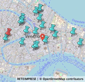 Mappa Calle Specchieri S. Marco, 30124 Venezia VE, Italia (0.501)