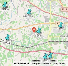Mappa Via la Sorgente, 37060 Sona VR, Italia (3.62923)